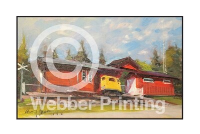 Souris Railway Museum Art Card