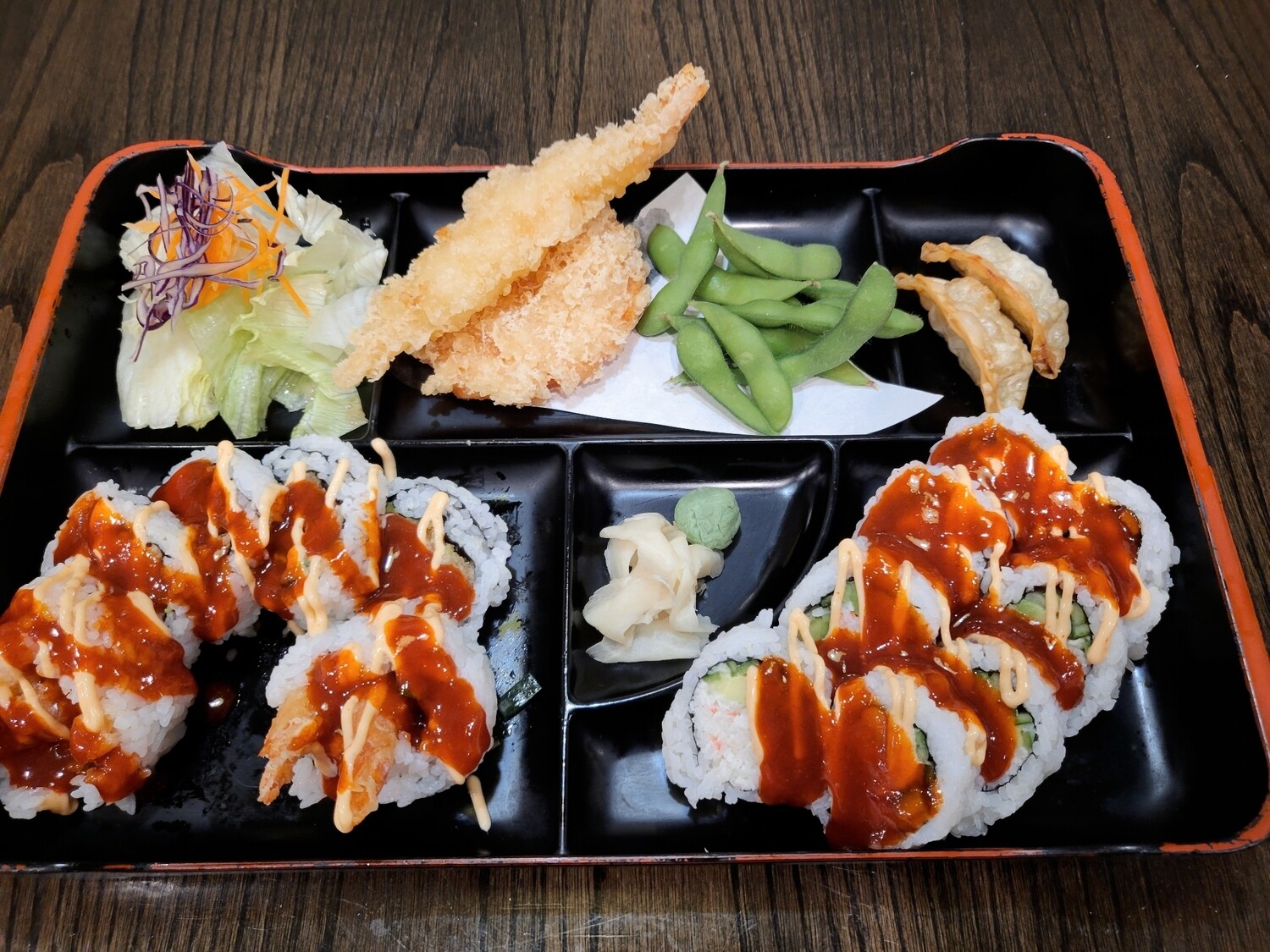 Spicy California &amp; Dynamite Bento