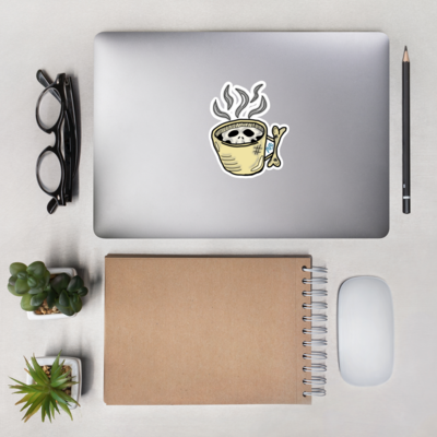 Cup of death sticker