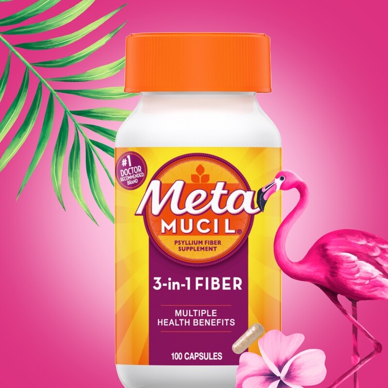 Metamucil Psyllium Fiber Capsules 3 in 1