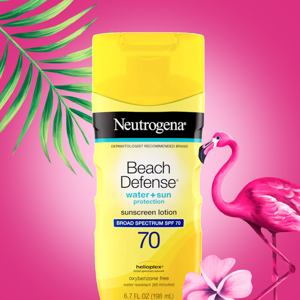Neutrogena Beach Defense Water + Sun Protection  Sunscreen Lotion  SPF 70