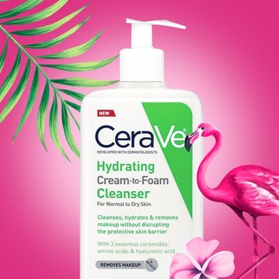 CeraVe Hydrating Cream-to-Foam Cleanser 12oz