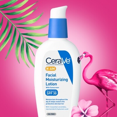 CeraVe AM Face Moisturizer with Broad Spectrum Protection, SPF 30