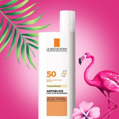La Roche-Posay Anthelios Light Fluid Sunscreen Face Tinted Mineral SPF 50