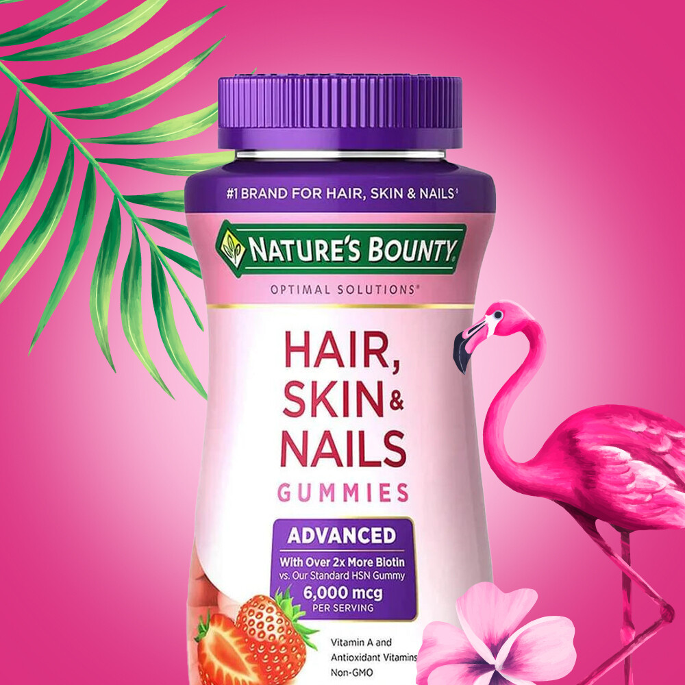 Nature&#39;s Bounty Hair, Skin &amp; Nails Advanced Gummies, 80 gomitas