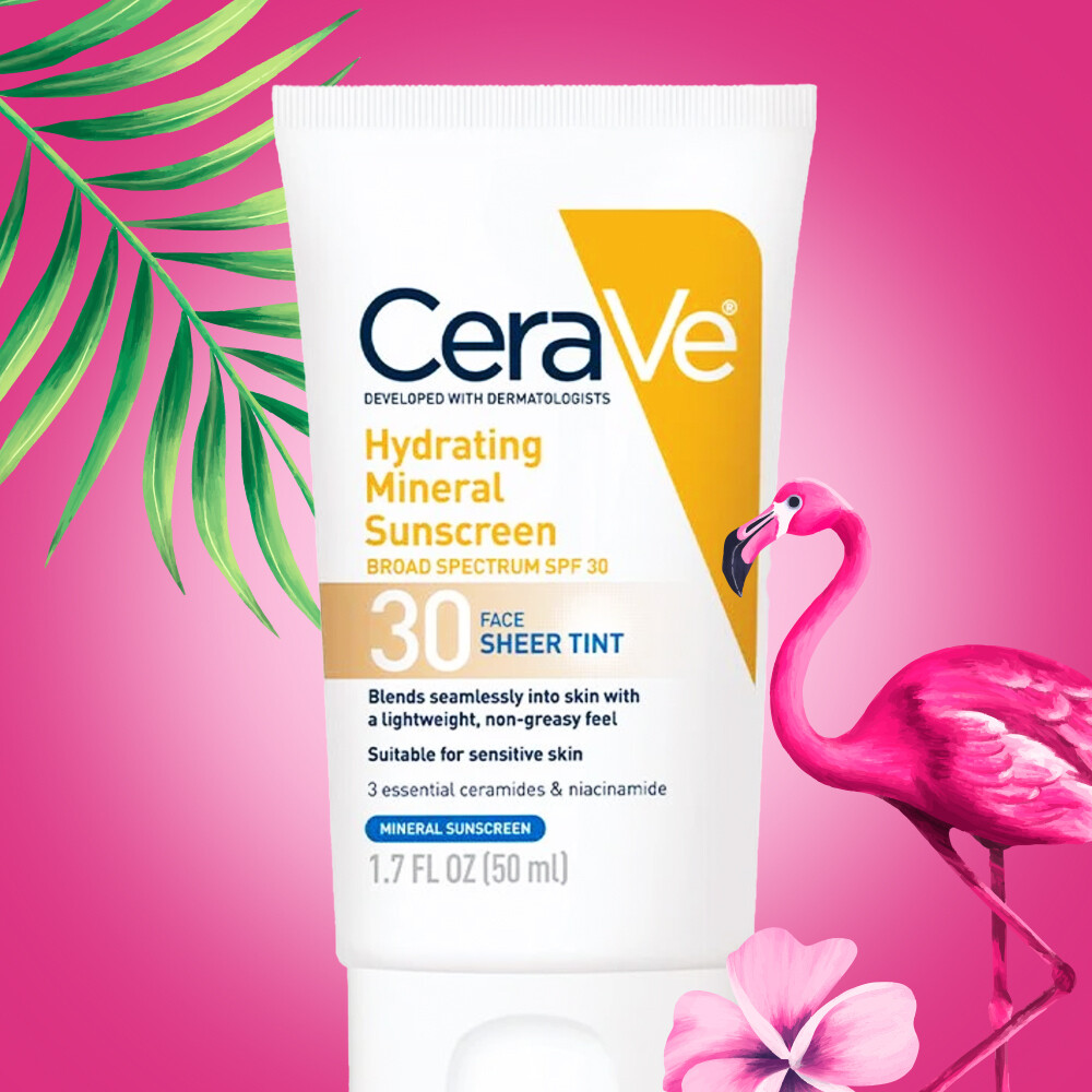 CeraVe Hydrating Mineral Sunscreen SPF 30 Face Sheer Tint