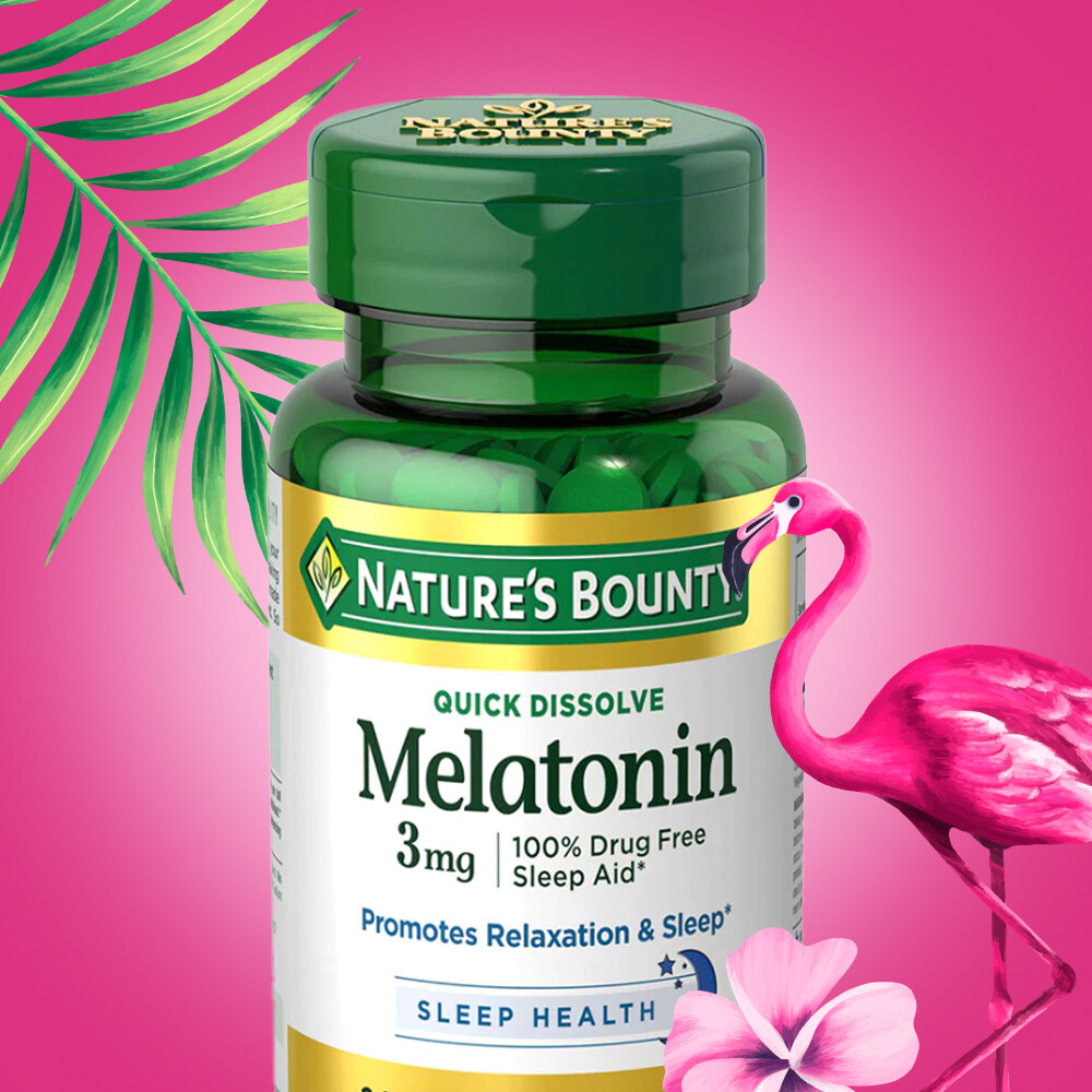 Nature's Bounty Melatonin 3 mg Sleep Health