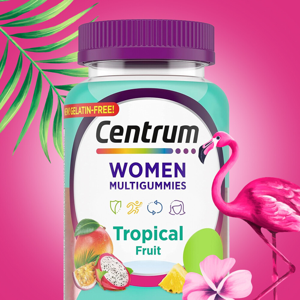 Centrum Women Multigummies Tropical Fruit, 100 gomitas