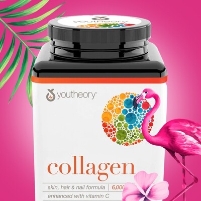 Youtheory Collagen Skin, Hair &amp; Nails 6000 mg, 290 tabletas