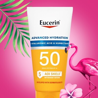 Eucerin 50 Advanced Hydration Hyaluronic Acid &amp; Humectants SPF50