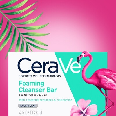 Cerave Foaming Cleanser Bar For Normal to Oily Skin