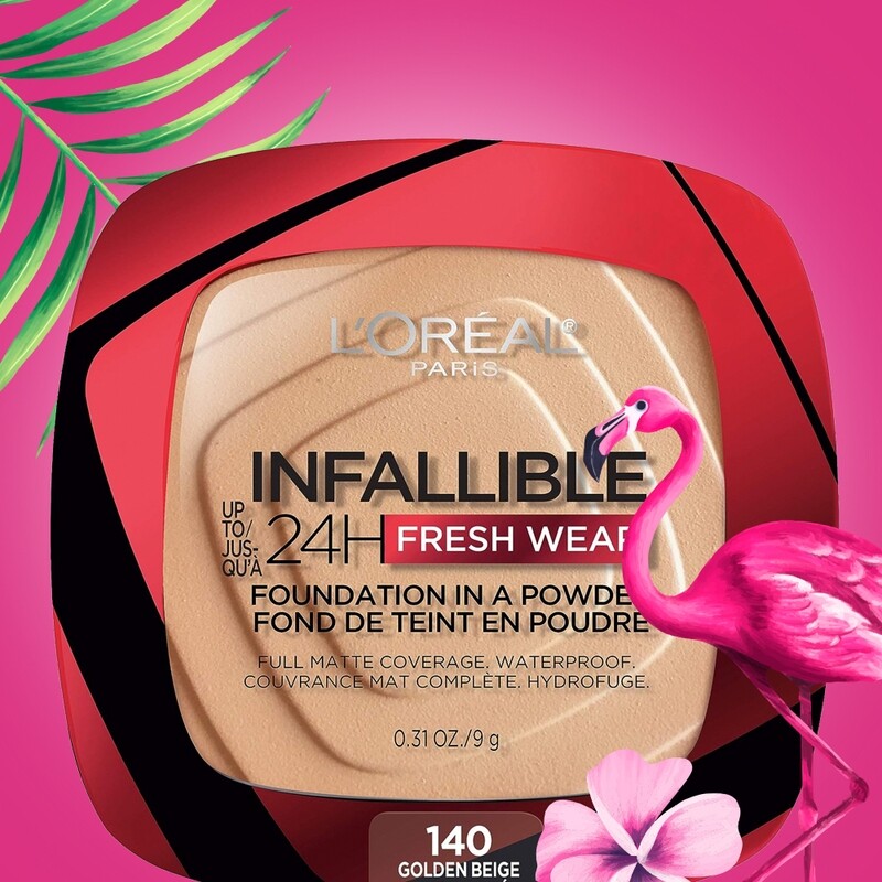 Loreal Infallible 24H Fresh Wear Foundation in a Powder, 140 Golden Beige