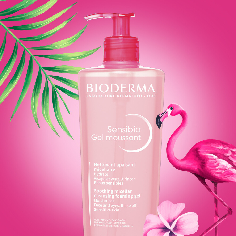 Bioderma Sensibio Gel Moussant Soothing Micellar Cleansing Foaming Gel, 500 ml