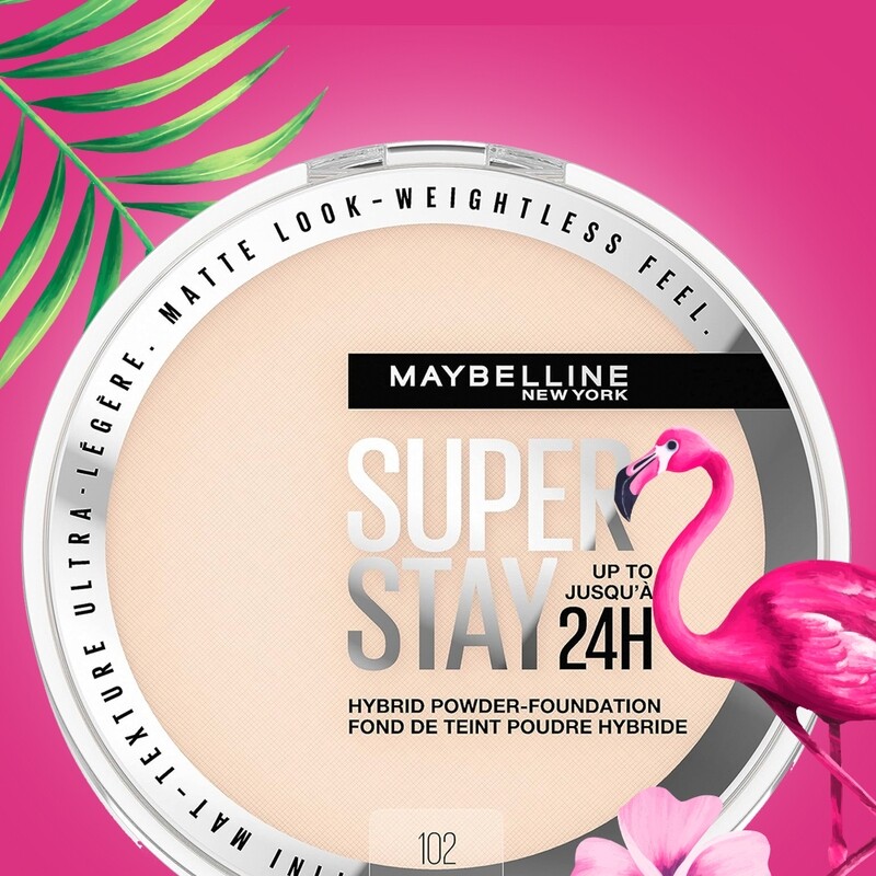 Maybelline Super Stay Up To 24 Hybrid Powder Foundation, 102