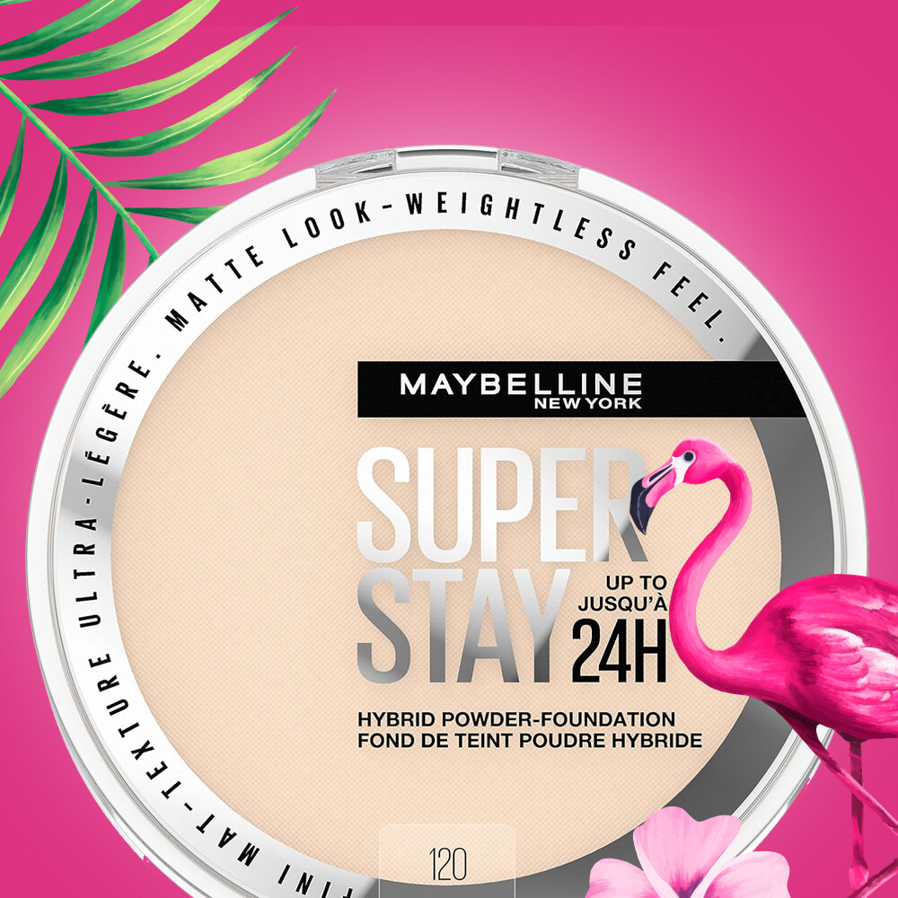 Maybelline Super Stay Up To 24 Hybrid Powder Foundation, 120