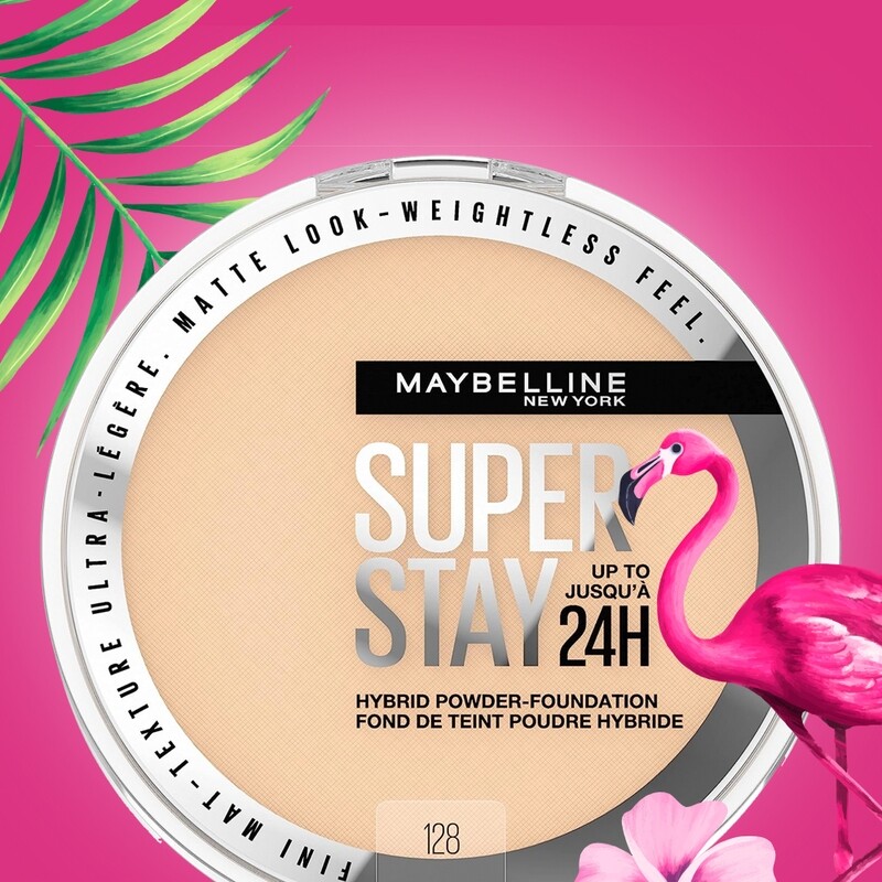 Maybelline Super Stay Up To 24 Hybrid Powder Foundation, 128