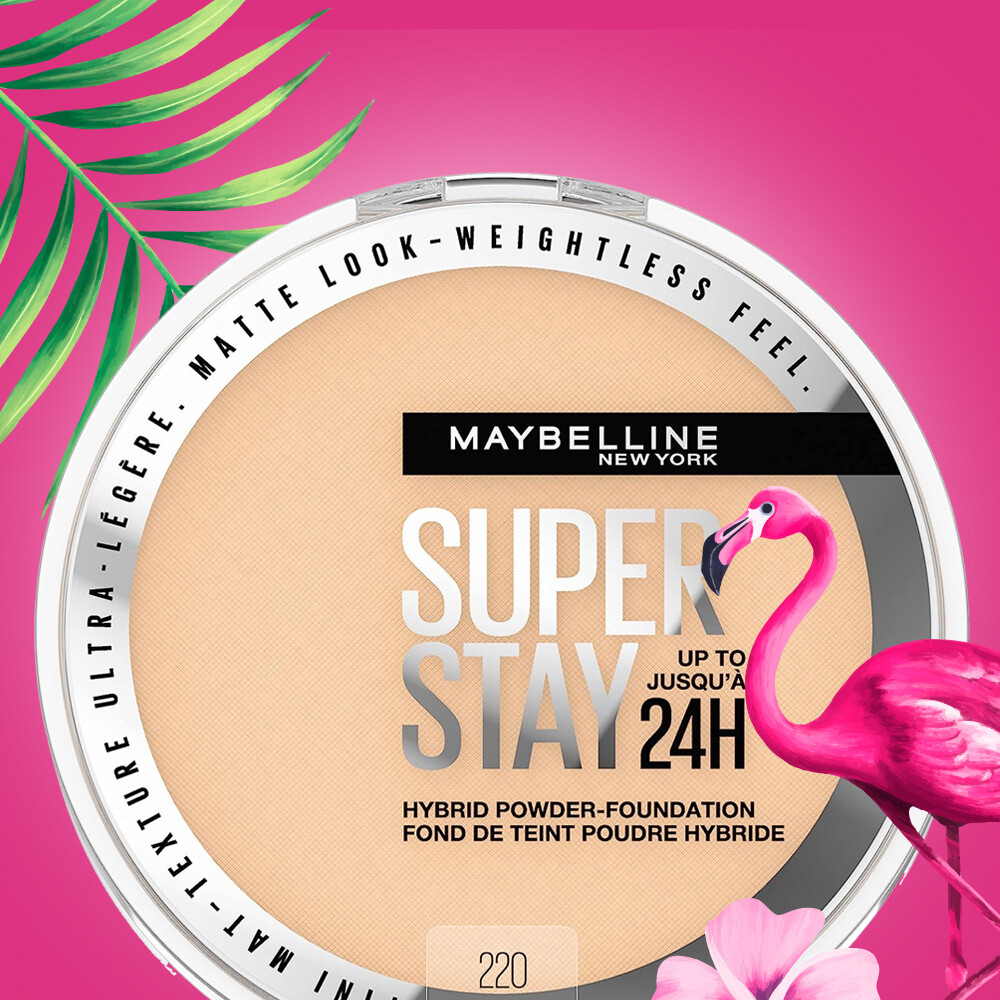 Maybelline Super Stay Up To 24 Hybrid Powder Foundation, 220