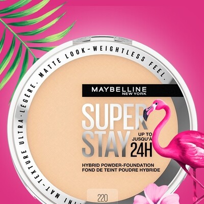 Maybelline Super Stay Up To 24 Hybrid Powder Foundation, 220