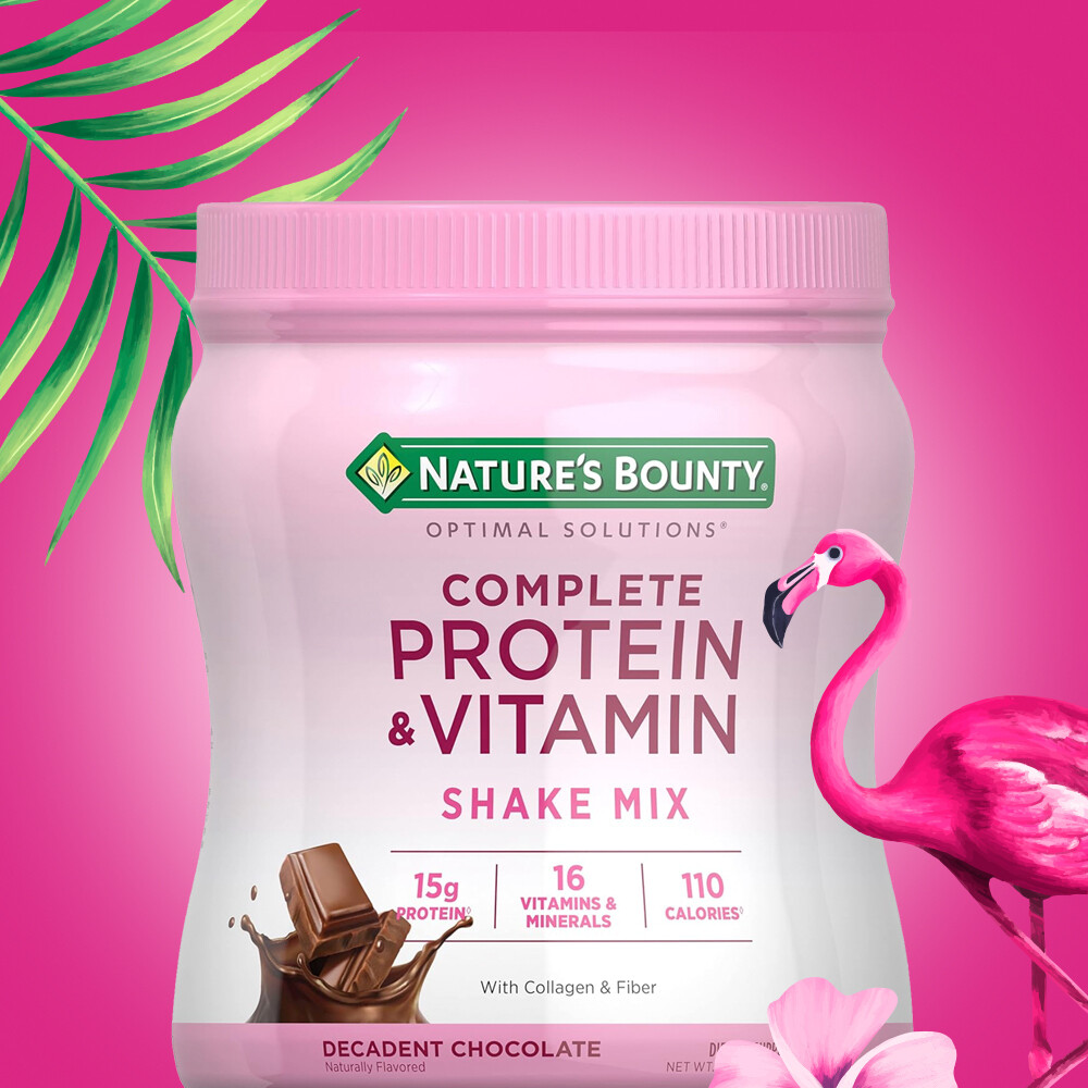 Nature&#39;s Bounty Complete Protein &amp; Vitamin Shake Mix Decadent Chocolate