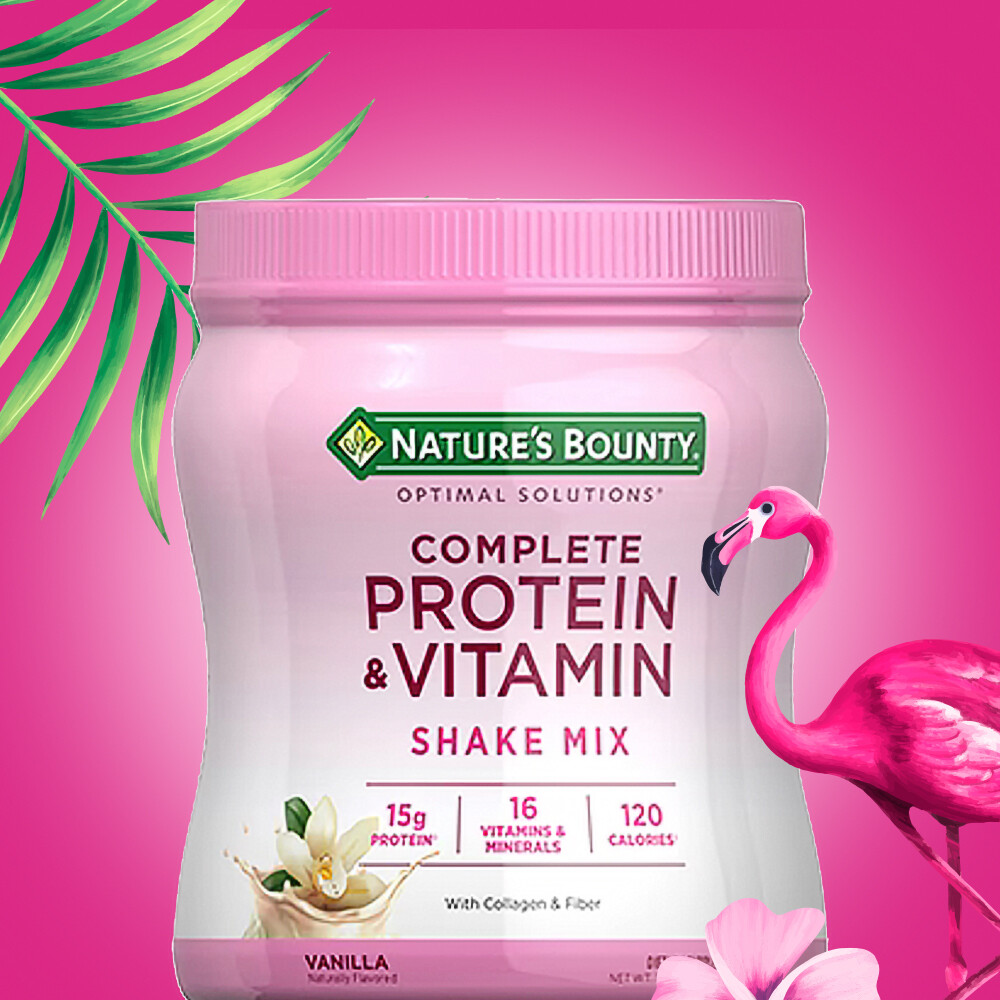 Nature's Bounty Complete Protein & Vitamin Shake Mix Vainilla