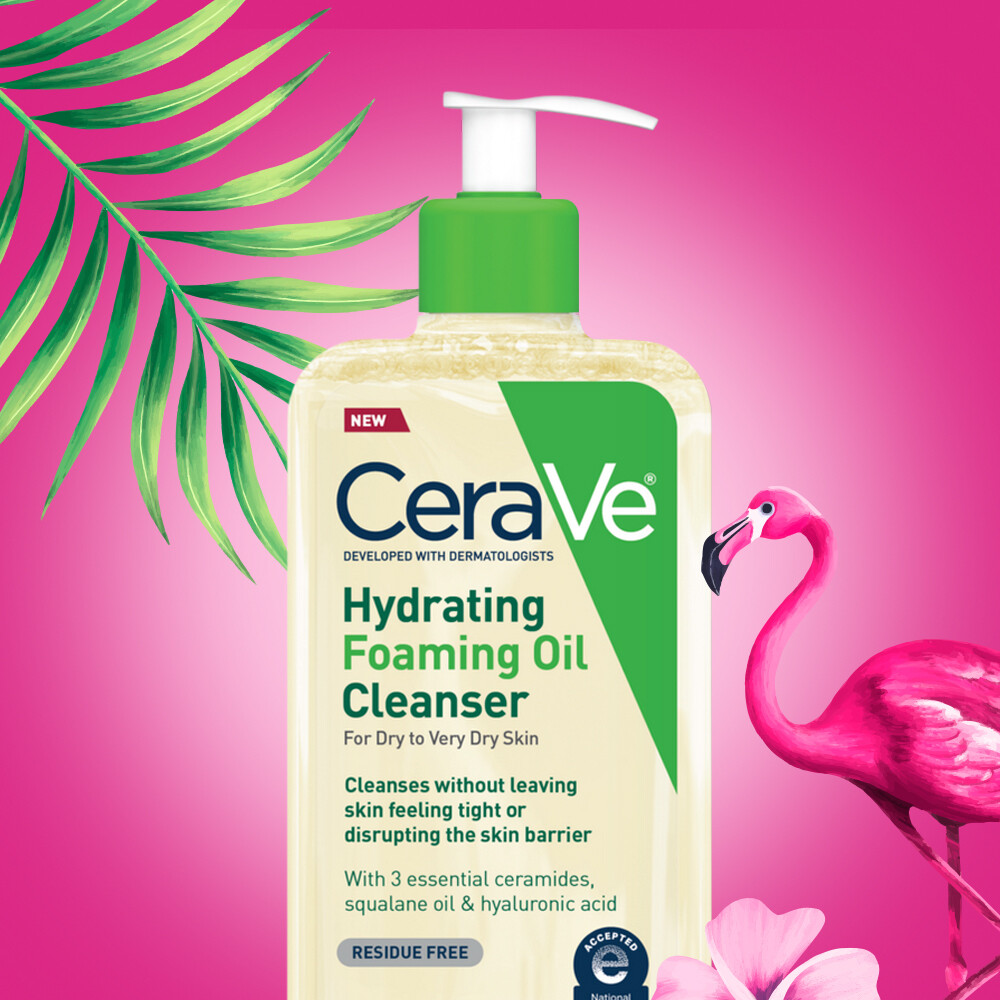 CeraVe Hydrating Foaming Oil Cleanser, 12 oz