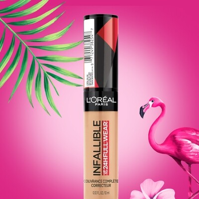 Loreal Infallible 24H Full Coverage Concealer, 395 Walnut Noyer