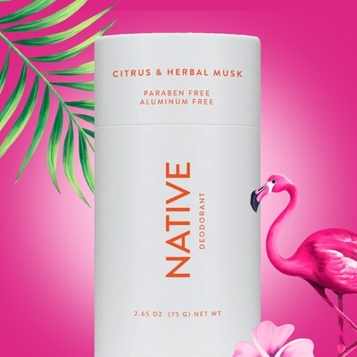 Native Deodorant Free Aluminum Citrus & Herbal Musk