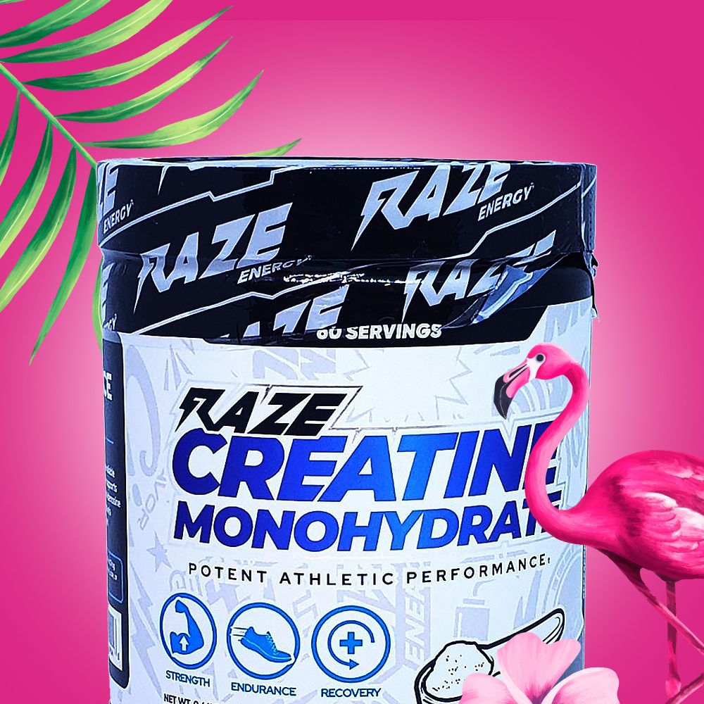 Raze Creatine Monohydrate Potent Athletic Perfomance