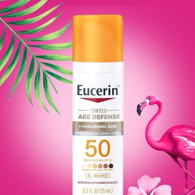 Eucerin Tinted Age Defense + Hyaluronic Acid SPF50
