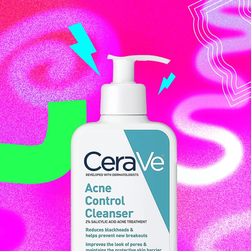CeraVe Acne Control Cleanser 2% Salicylic acid acne treatment, 8oz