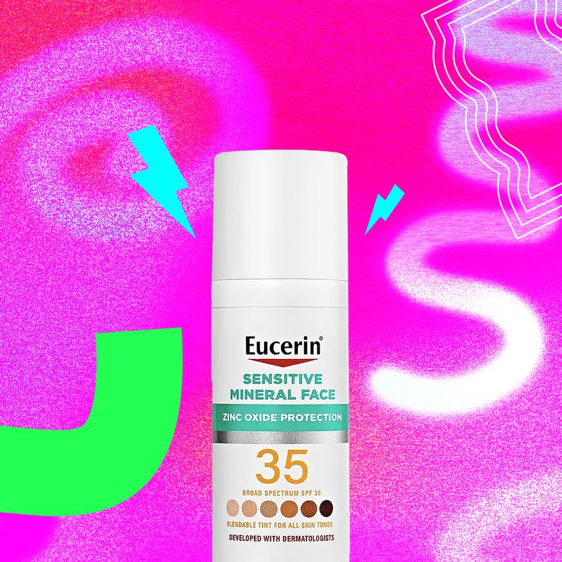 Eucerin Sensitive Mineral Face Tinted Sunscreen Lotion SPF 35