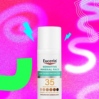 Eucerin Sensitive Mineral Face Tinted Sunscreen Lotion SPF 35