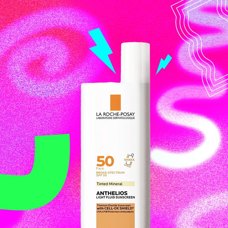 La Roche-Posay Anthelios Light Fluid Sunscreen Face Tinted Mineral SPF 50
