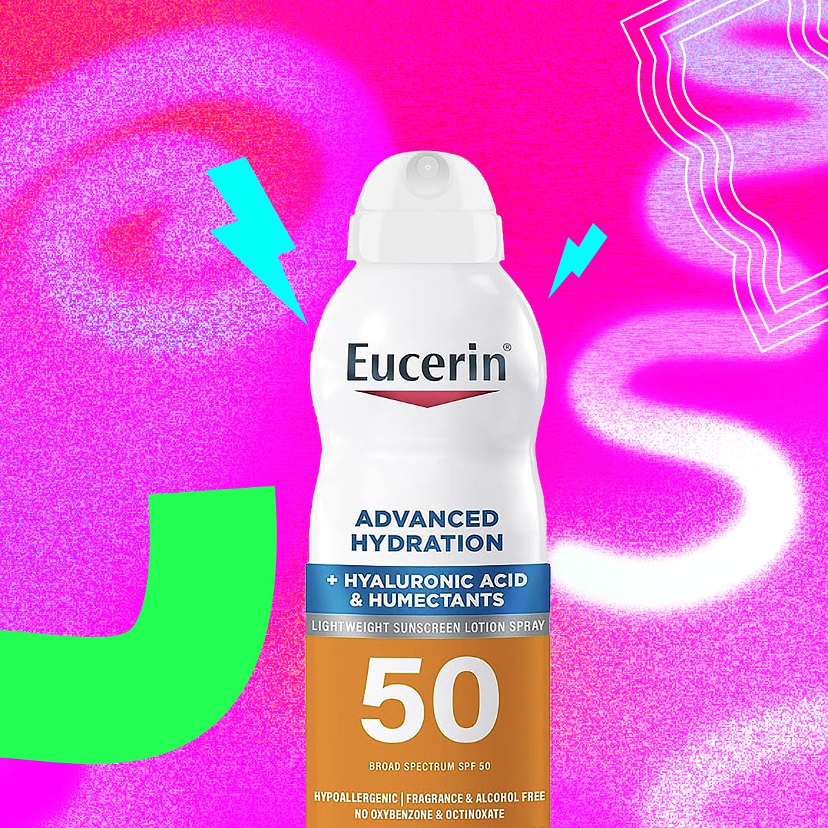 Eucerin Advanced Hydration SPF 50 Sunscreen Spray, Lightweight Sunscreen