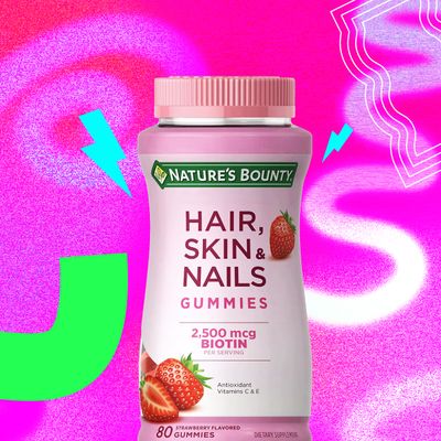 Nature&#39;s Bounty Hair, Skin &amp; Nails Gummies 2500mcg Biotin, 80 gomitas