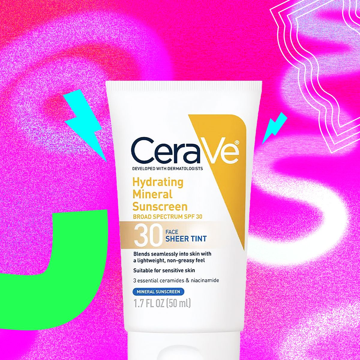 CeraVe Hydrating Mineral Sunscreen SPF 30 Face Sheer Tint