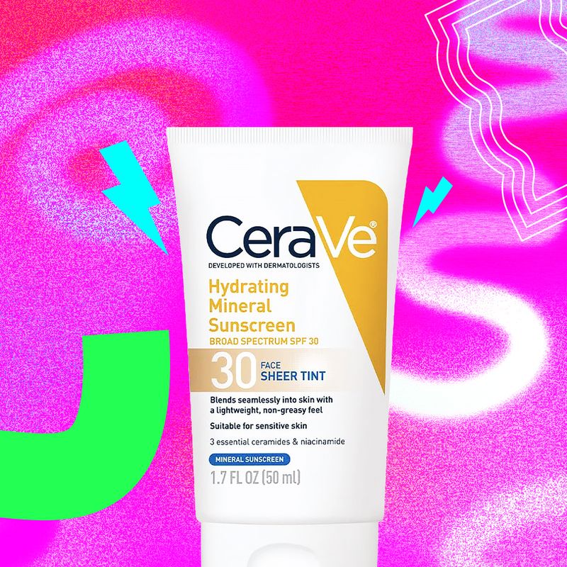 CeraVe Hydrating Mineral Sunscreen SPF 30 Face Sheer Tint