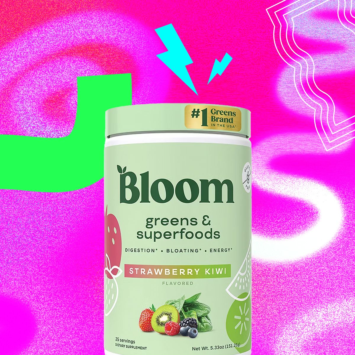 Bloom Greens &amp; Superfoods Strawberry Kiwi , 25 servings