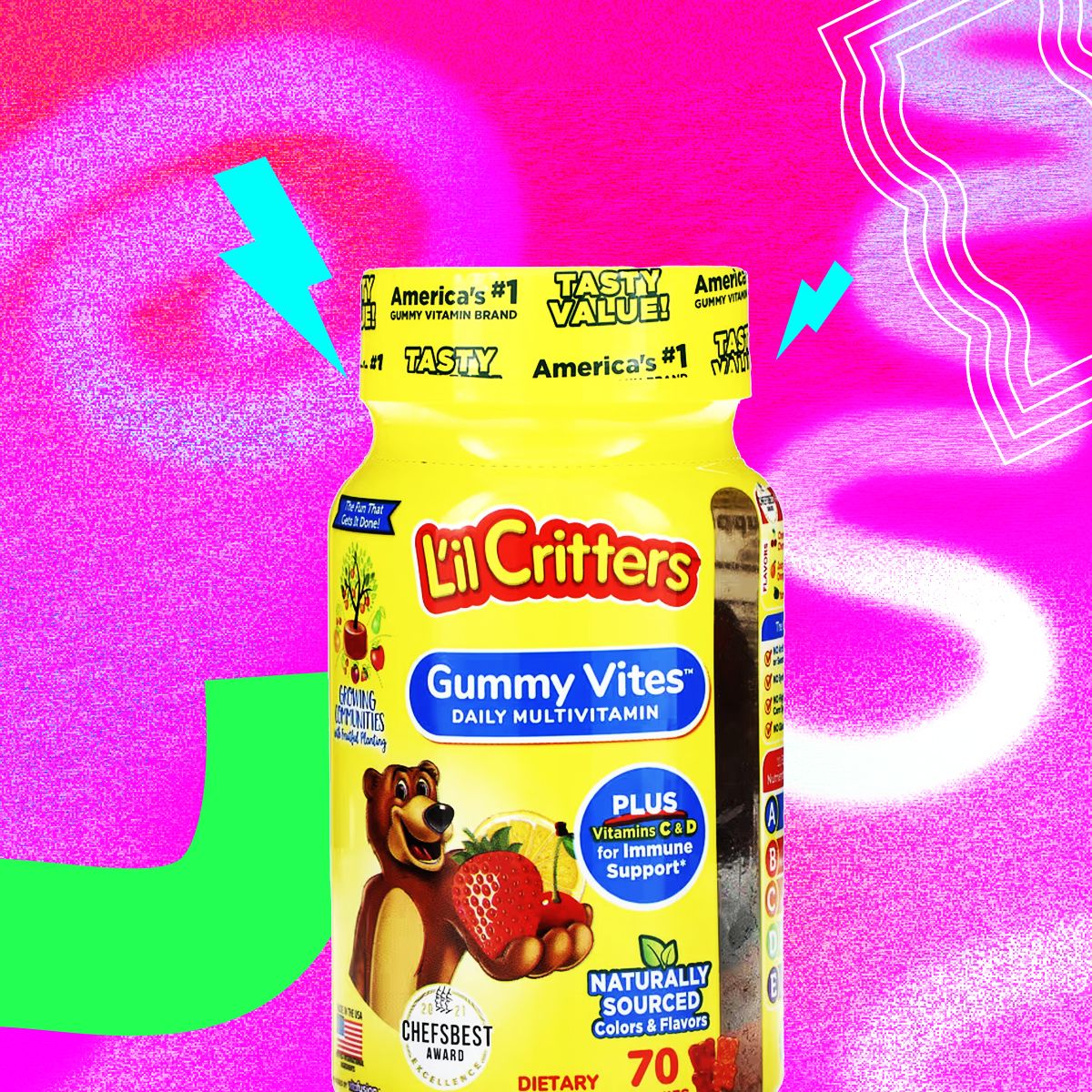 L&#39;il Critters Gummy Vites Daily Multivitamin, 70 gummies