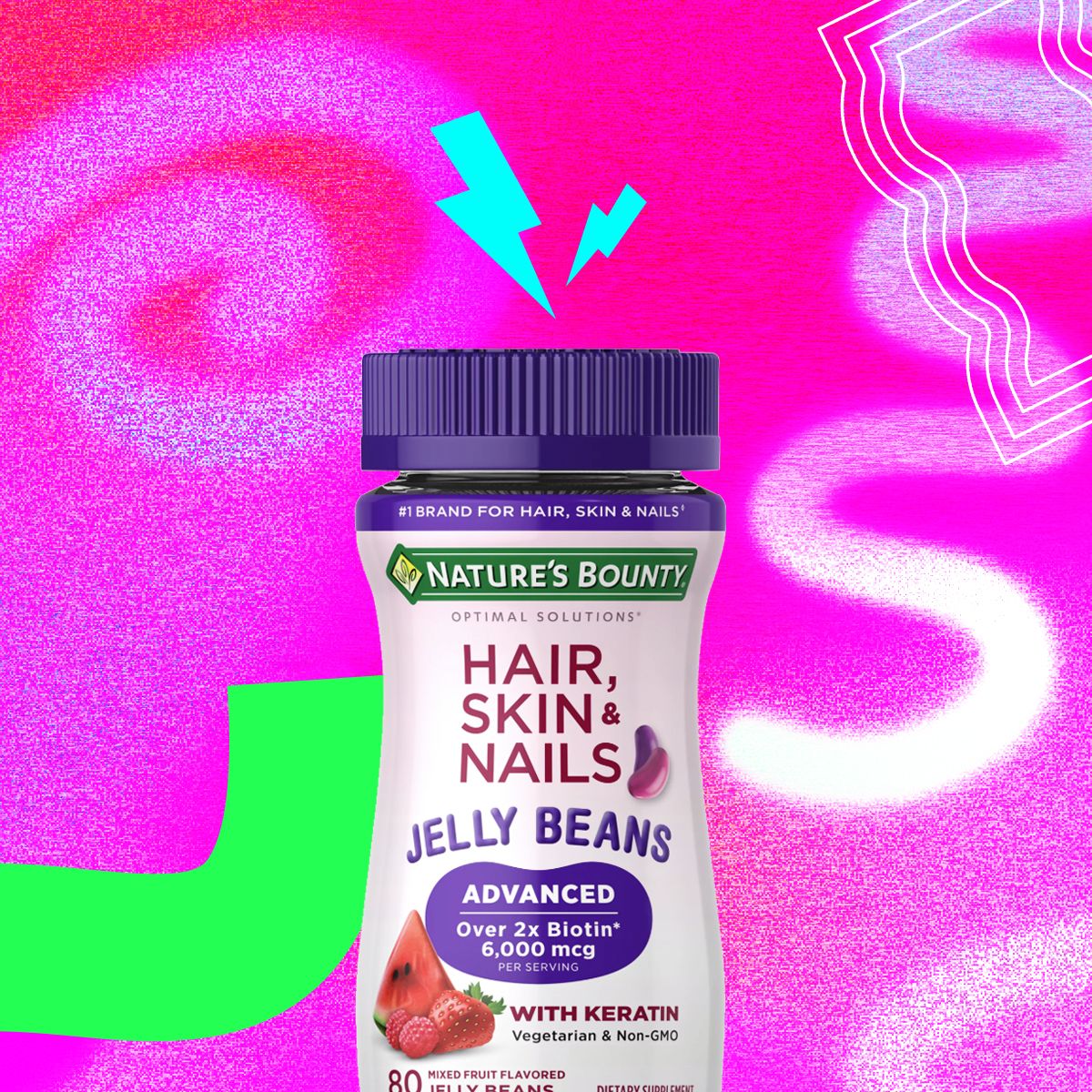 Nature's Bounty Hair, Skin &amp; Nails Jelly Beans Advanced with Keratin