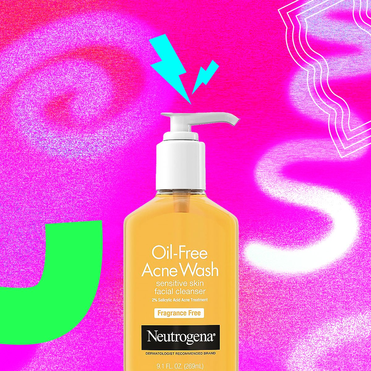 Neutrogena Oil-Free Acne Wash Sensitive Skin Facial Cleanser Fragrance Free
