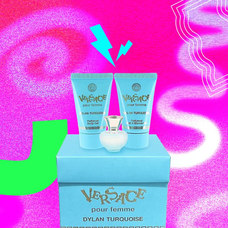 Versace Pour Femme Dylan Turquoise 3 Piece Miniature Gift Set