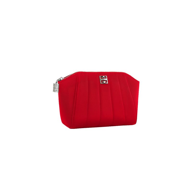 Givenchy Iconicidad Red Pouch Cosmetic Makeup Travel Bag