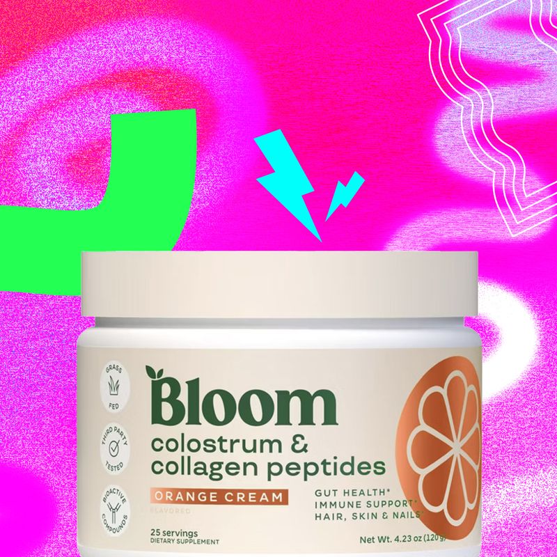 Bloom Colostrum &amp; Collagen Peptides Orange Cream