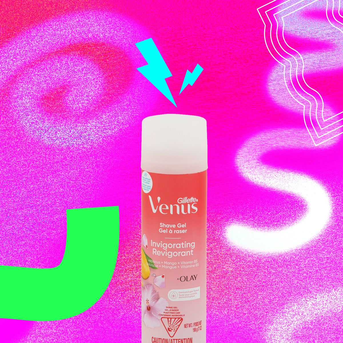 Gillete Invigorating Shave Gel Hibiscus + Mango