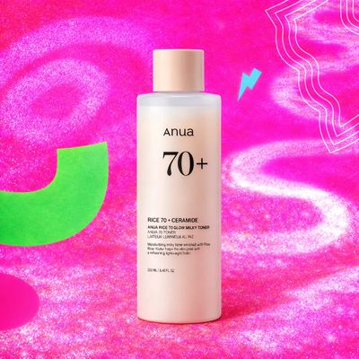Anua Rice 70+ Ceramide Glow Milky Toner.