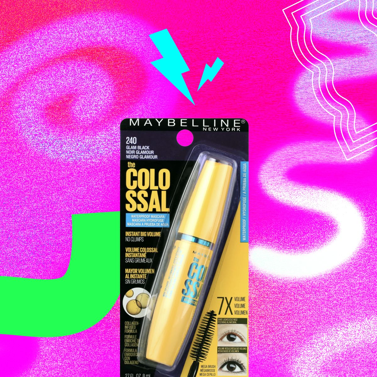 Maybelline The Colossal Volum’ Express Waterproof Mascara 240 Glam Black