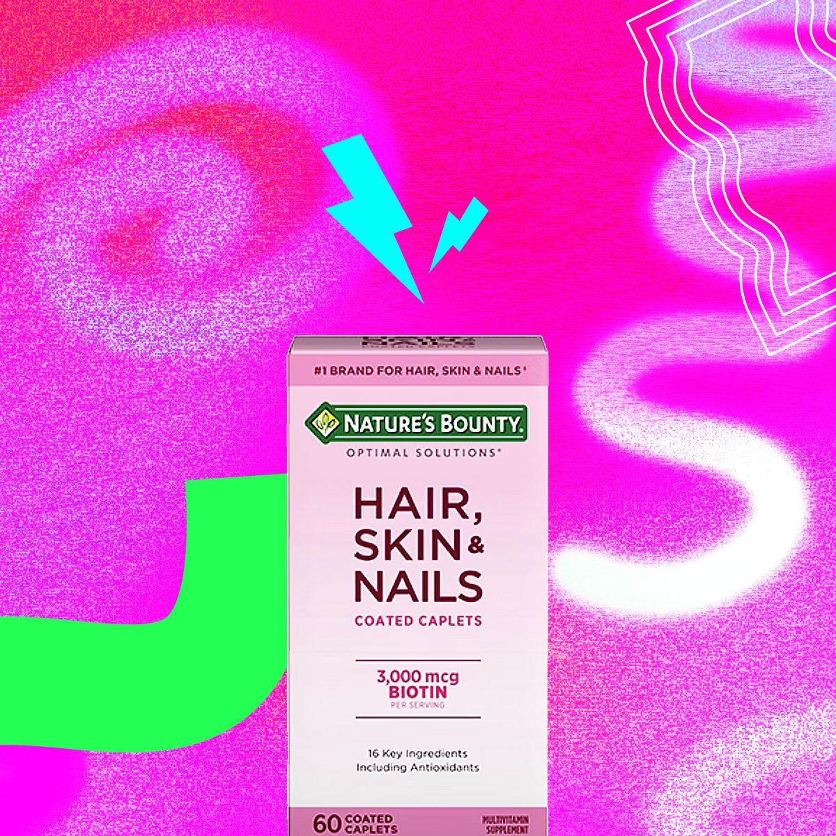 Nature's Bounty Healthy &amp; Beauty, Hair, Skin &amp; Nails Coated Caplets