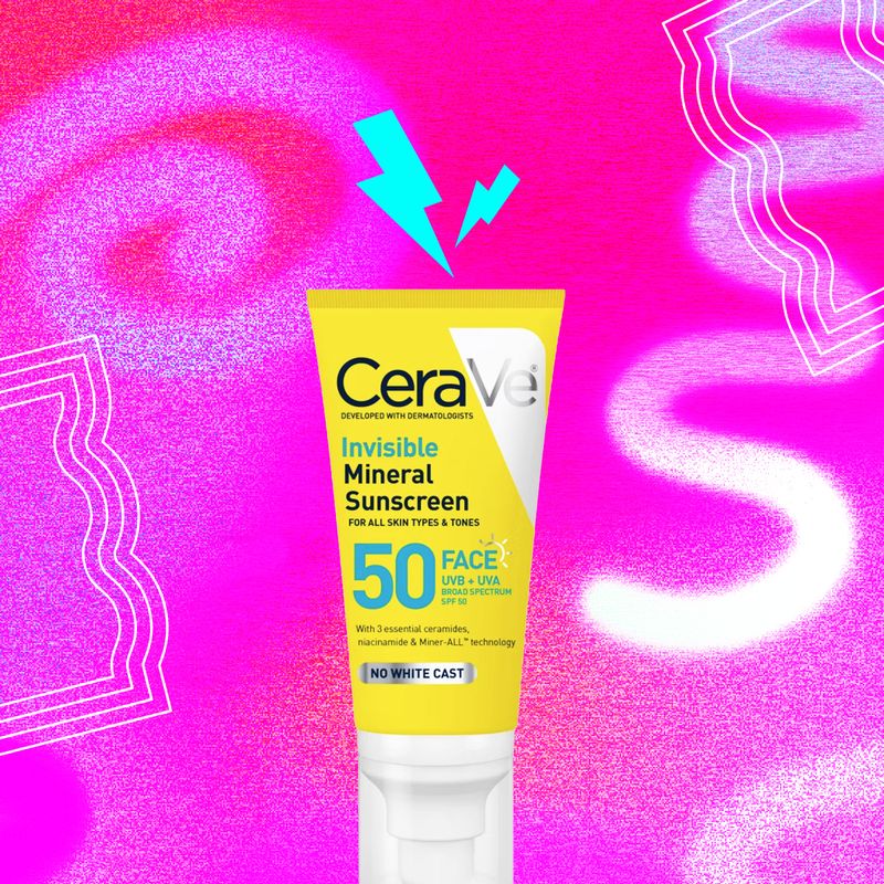 CeraVe Invisible Mineral Sunscreen Face SPF50