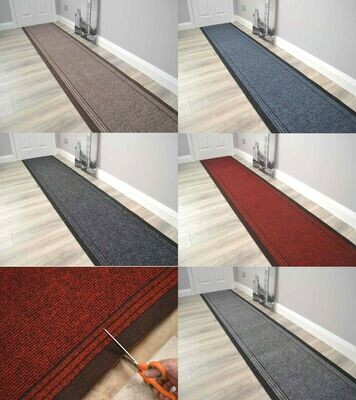 Very Long Hallway Rug Heavy Duty Hall Runner Non Slip Rubber Back Extra Length